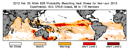 Bleaching Outlook - 90% probability