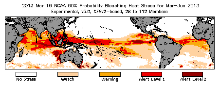 Bleaching Outlook - 60% probability