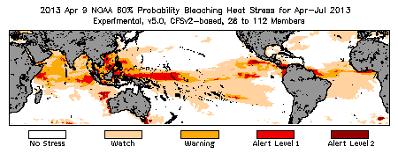 Bleaching Outlook - 60% probability