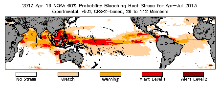 Bleaching Outlook - 60% probability