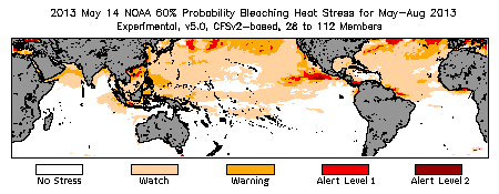 Bleaching Outlook - 60% probability