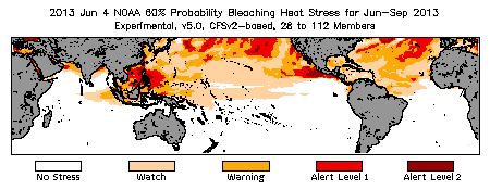 Bleaching Outlook - 60% probability