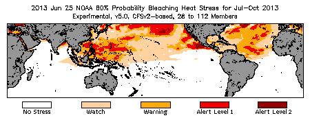 Bleaching Outlook - 60% probability