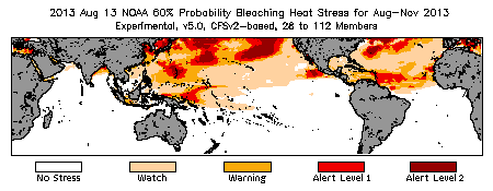 Bleaching Outlook - 60% probability