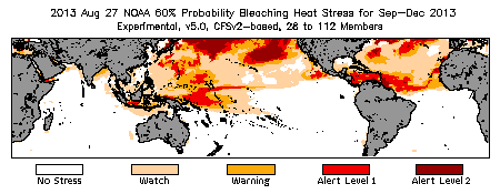 Bleaching Outlook - 60% probability