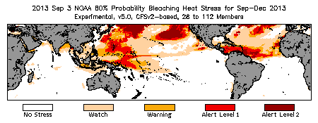 Bleaching Outlook - 60% probability