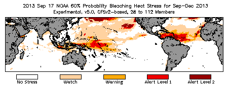 Bleaching Outlook - 60% probability