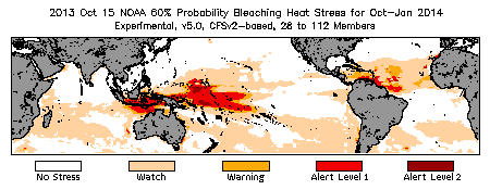 Bleaching Outlook - 60% probability