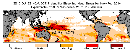 Bleaching Outlook - 60% probability