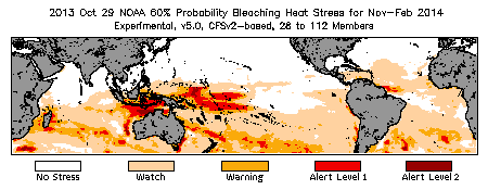 Bleaching Outlook - 60% probability