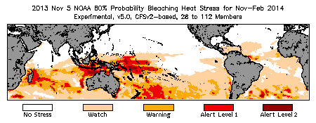 Bleaching Outlook - 60% probability