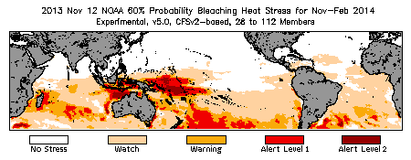 Bleaching Outlook - 60% probability