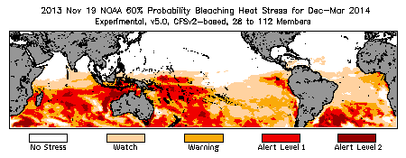 Bleaching Outlook - 60% probability