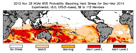 Bleaching Outlook - 60% probability