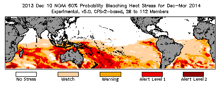 Bleaching Outlook - 60% probability