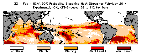 Bleaching Outlook - 60% probability