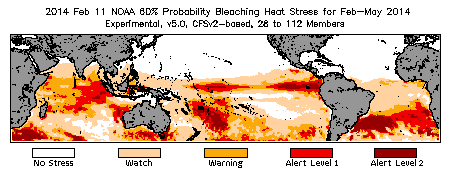 Bleaching Outlook - 60% probability