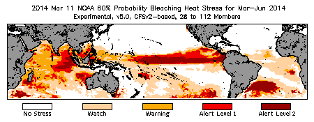 Bleaching Outlook - 60% probability