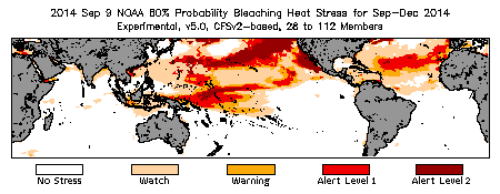 Bleaching Outlook - 60% probability