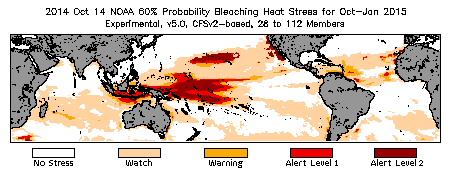 Bleaching Outlook - 60% probability