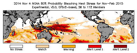 Bleaching Outlook - 60% probability