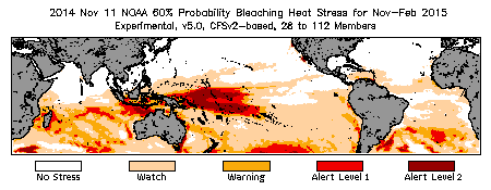 Bleaching Outlook - 60% probability