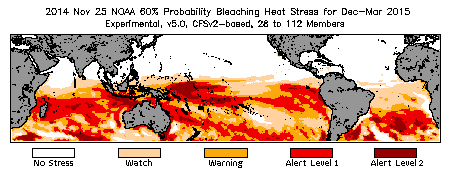 Bleaching Outlook - 60% probability