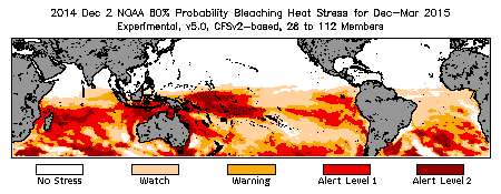 Bleaching Outlook - 60% probability