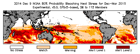 Bleaching Outlook - 60% probability