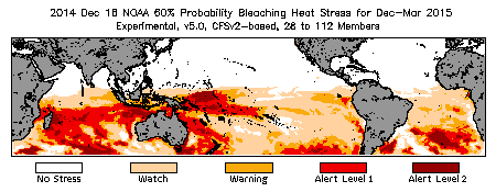 Bleaching Outlook - 60% probability