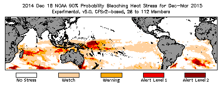 Bleaching Outlook - 90% probability