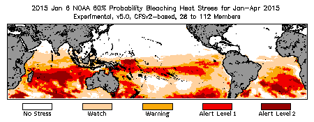 Bleaching Outlook - 60% probability