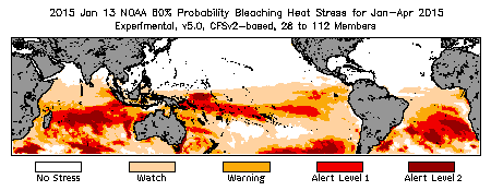 Bleaching Outlook - 60% probability