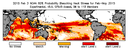 Bleaching Outlook - 60% probability