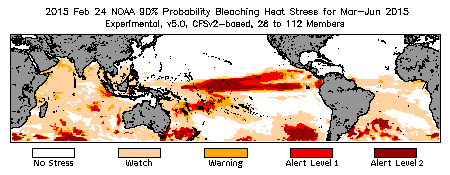 Bleaching Outlook - 90% probability