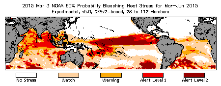 Bleaching Outlook - 60% probability