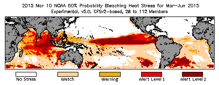 Bleaching Outlook - 60% probability