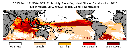 Bleaching Outlook - 60% probability