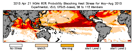 Bleaching Outlook - 60% probability