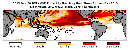 Bleaching Outlook - 60% probability