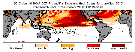 Bleaching Outlook - 60% probability