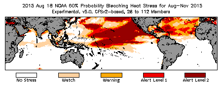 Bleaching Outlook - 60% probability