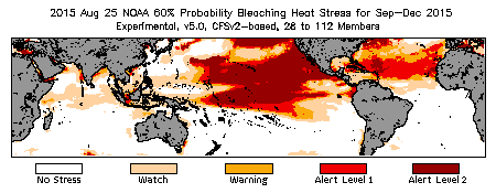 Bleaching Outlook - 60% probability