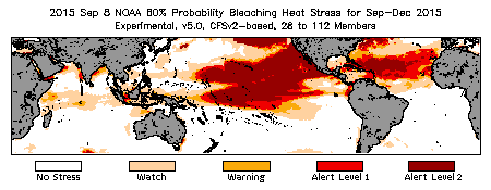 Bleaching Outlook - 60% probability