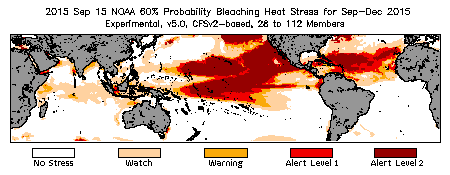 Bleaching Outlook - 60% probability