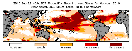 Bleaching Outlook - 60% probability