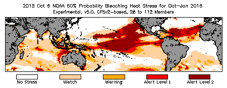 Bleaching Outlook - 60% probability