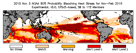 Bleaching Outlook - 60% probability