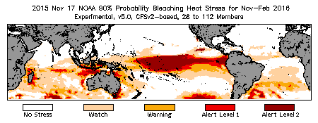 Bleaching Outlook - 90% probability