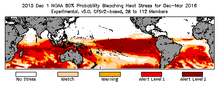 Bleaching Outlook - 60% probability